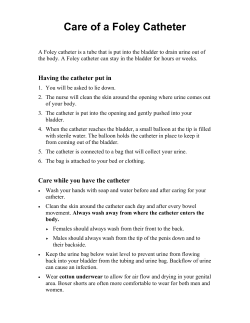 Care of a Foley Catheter - Health Information Translations