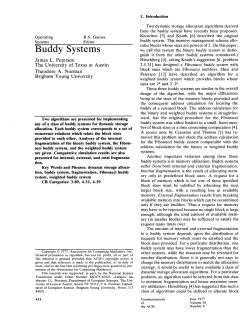 Buddy Systems - Semantic Scholar
