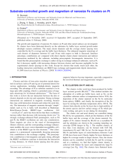 Substrate-controlled growth and magnetism of nanosize Fe clusters