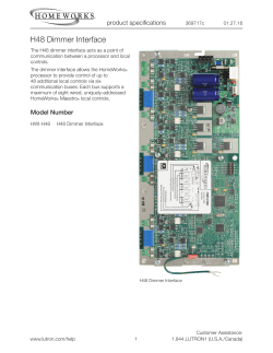 HomeWorks H48 Dimmer Interface (369717)