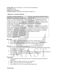 Activity Plan: Hen Laying Eggs (i.e., One-to