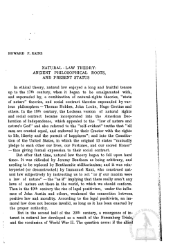 NATURAL - LAW THEORY - Repository of UOI "Olympias"