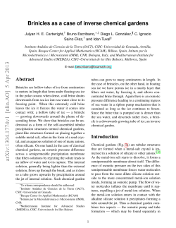 Brinicles as a case of inverse chemical gardens