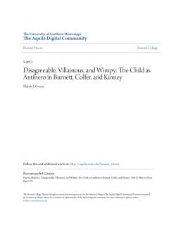 Disagreeable, Villainous, and Wimpy