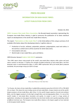 press release information on man-made fibres