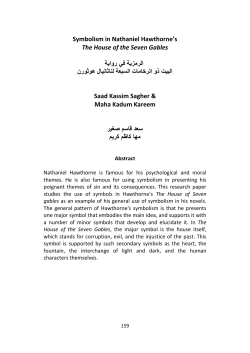 Symbolism in Nathaniel Hawthorne`s The House of the Seven