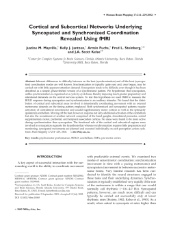 Cortical and Subcortical Networks Underlying Syncopated and