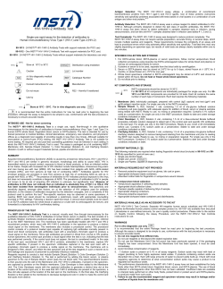 INSTi HIV-1/HIV-2 Antibody Test Package Insert