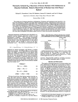 Thermally Initiated SR,l Reactions of Ketone Enolates with