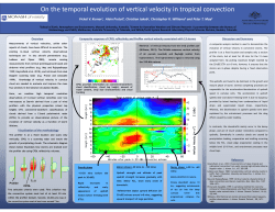 On the temporal evolution of vertical velocity in tropical convection