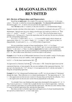 CHAP04 Diagonalisation Revisited