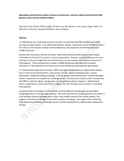 Modulating mitochondrial quality in disease transmission: towards