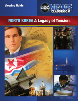 NORTH KOREA A Legacy of Tension