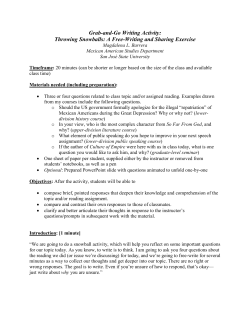 Grab-and-Go Writing Activity: Throwing Snowballs: A Free