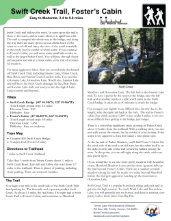 the Swift Creek Trail Guide.