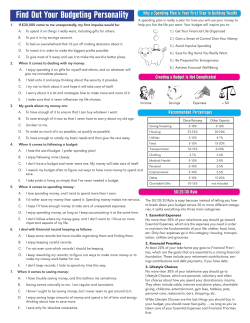 Find Out Your Budgeting Personality