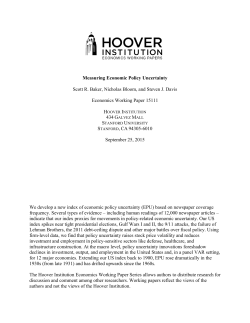 Economics Working Paper 15111 - Baker, Bloom