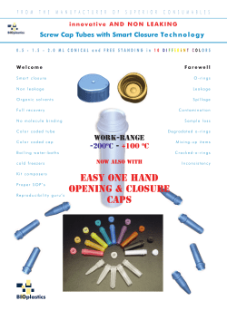 Easy one hand opening closure screw cap flyer