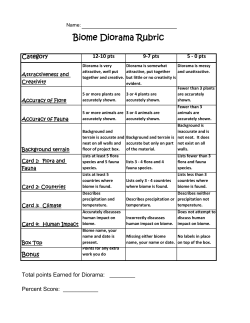 Biome Diorama Rubric - Anaconda School District #10