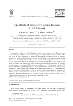 The effects of progressive income taxation on job turnover
