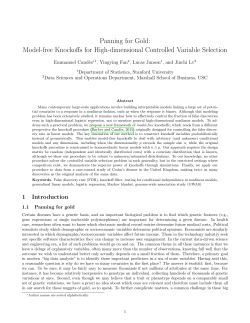 Panning for Gold: Model-free Knockoffs for High