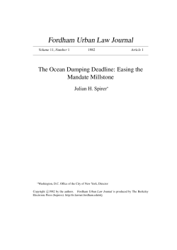 Fordham Urban Law Journal