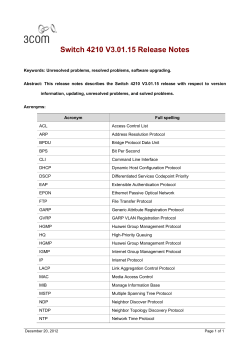 Switch 4210 V3.01.15 Release Notes