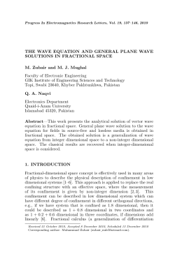 THE WAVE EQUATION AND GENERAL PLANE WAVE SOLUTIONS