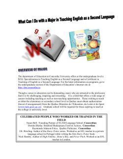 TESL - Concordia University