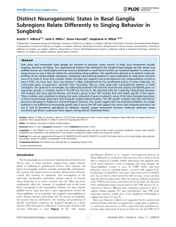 Distinct Neurogenomic States in Basal Ganglia Subregions Relate