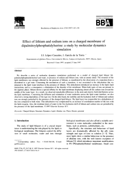 Effect of lithium and sodium ions on a charged membrane of