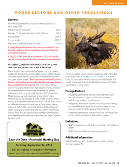 Moose Hunting Conservation Closure