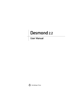 Desmond User Manual