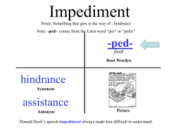 Impediment