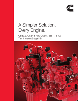 QSB3.3, QSB4.5 And QSB6.7