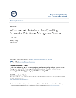 A Dynamic Attribute-Based Load Shedding Scheme for Data Stream