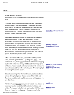 Jim Crow history - Canvas by Instructure