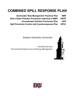 combined spill response plan - Facilities Services