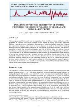 influence of vertical distribution of damper properties for