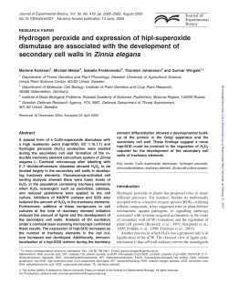 Hydrogen peroxide and expression of hipI