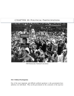 CHAPTER 10: Political Participation