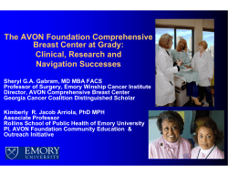 The AVON Foundation Comprehensive Breast Center at Grady