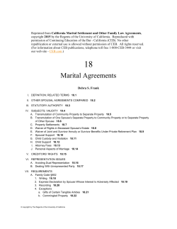 Marital Agreements - Debra S. Frank, APLC