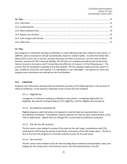 Print This Policy - CEA Accreditation