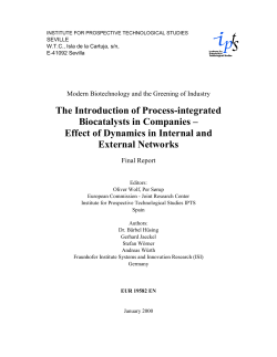 The Introduction of Process-integrated Biocatalysts in Companies