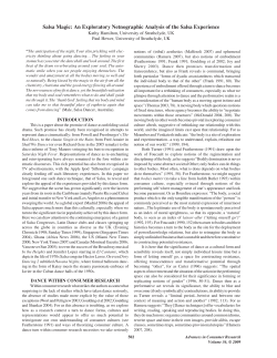 Salsa Magic: An Exploratory Netnographic Analysis of the Salsa