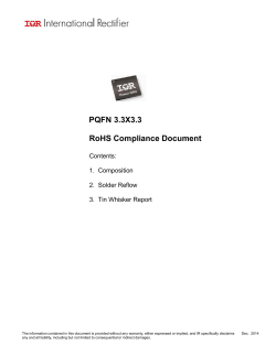 PQFN 3.3X3.3 RoHS Compliance Document