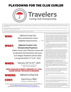 playdowns for the club curler