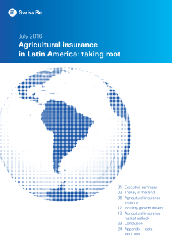 Agricultural Insurance in Latin America