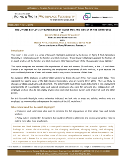 Diverse Employment Experiences of Older Men and Women in the
